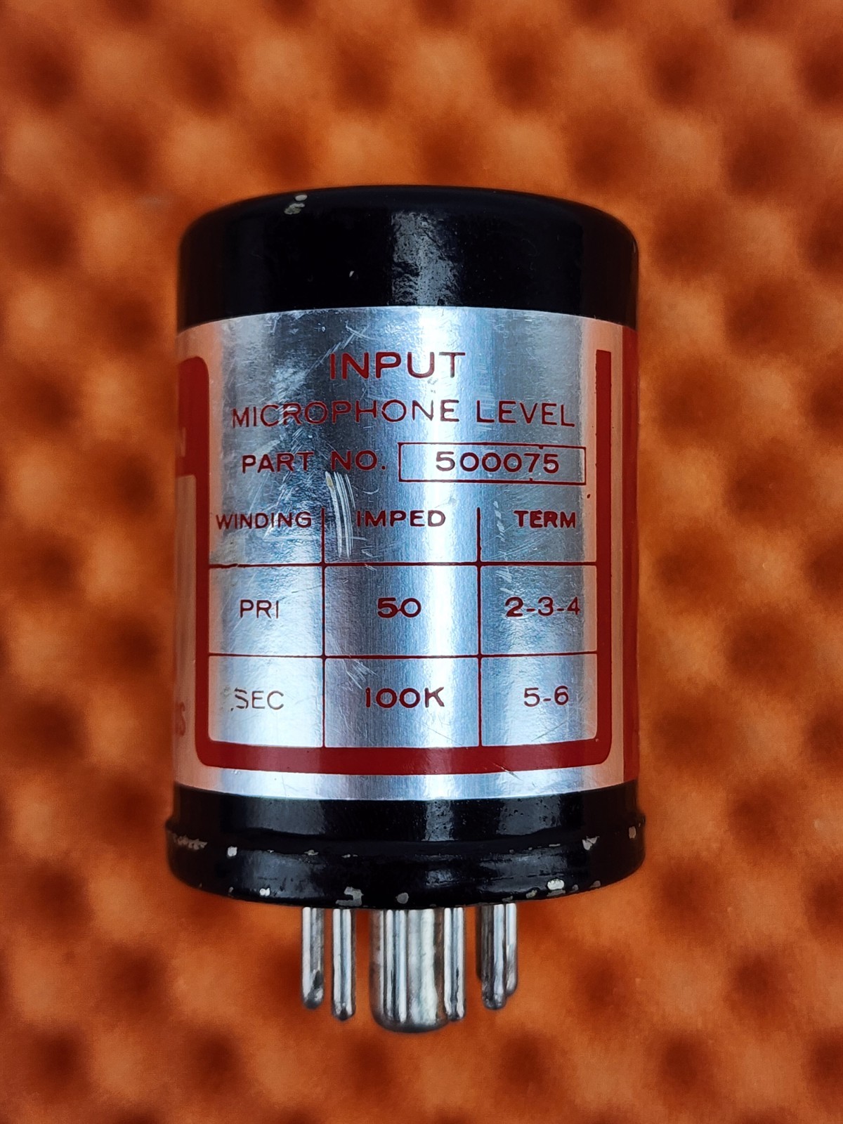 Vintage Berlant 500075 Microphone Input Transformer Langevin 11-Pin #1