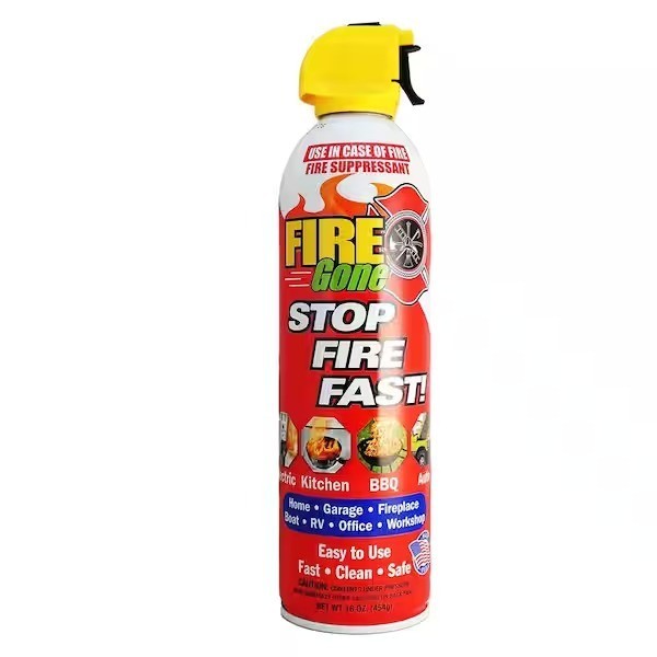 16 Oz. A:B:C Multiple Use Fire Extinguisher Spray Suppressant 2-Pack