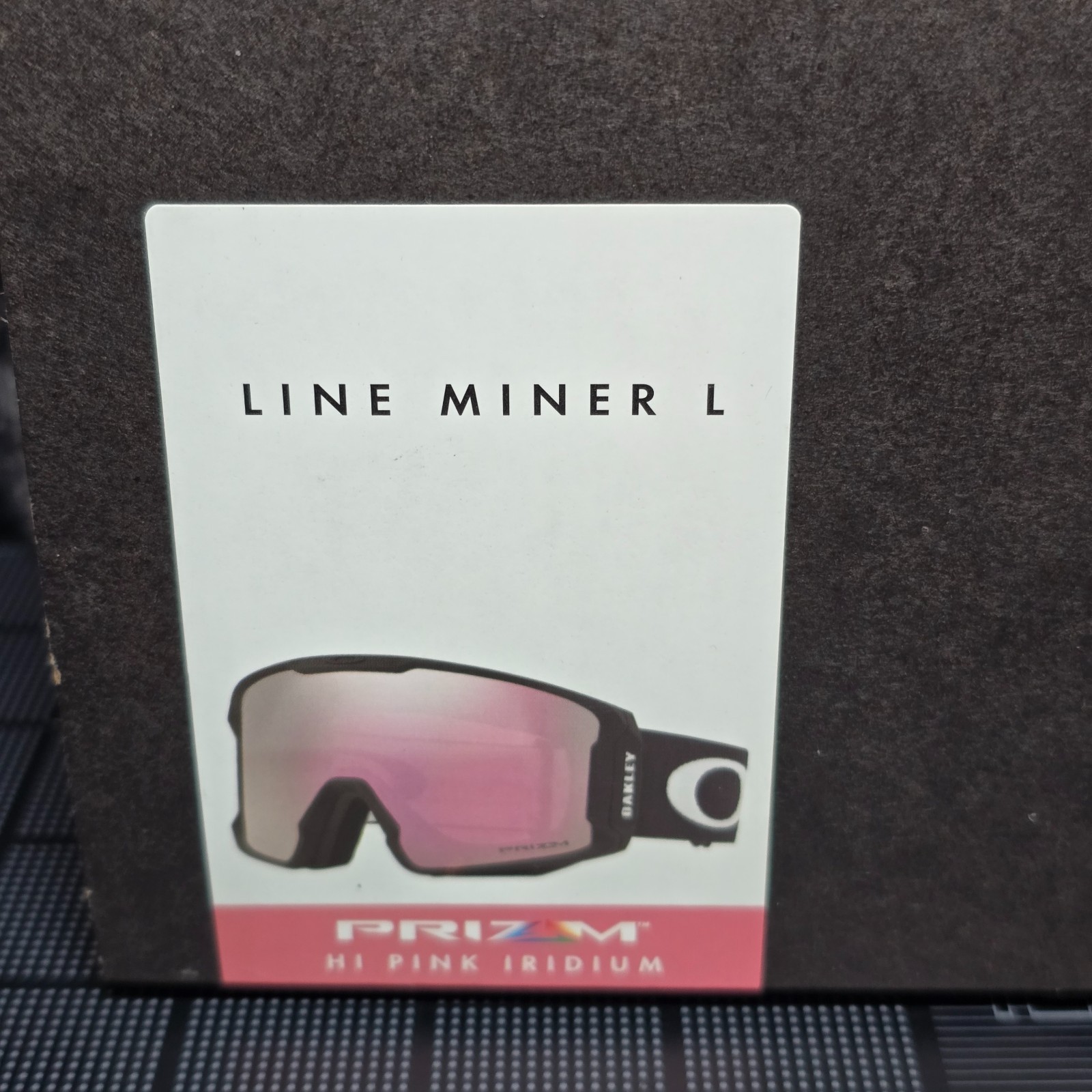 Oakley Line Miner L Snow Goggles Matte Black Prizm Hi Pink Iridium