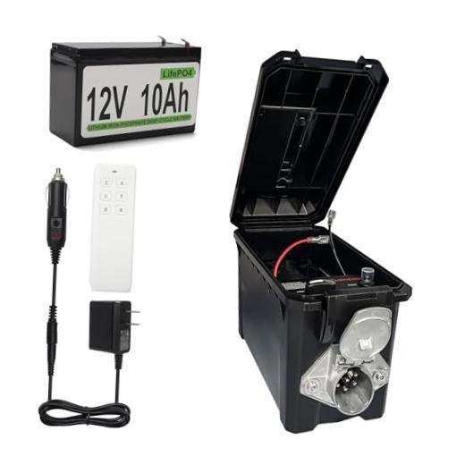 Trailer Light Tester Box with 12V 10Ah Battery and IP68 Wireless Remote Control