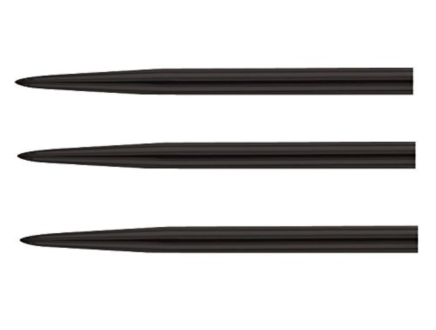 US Darts Steel Black 43mm (1-21/16th) Dart Replacement Points 10 Sets (30
