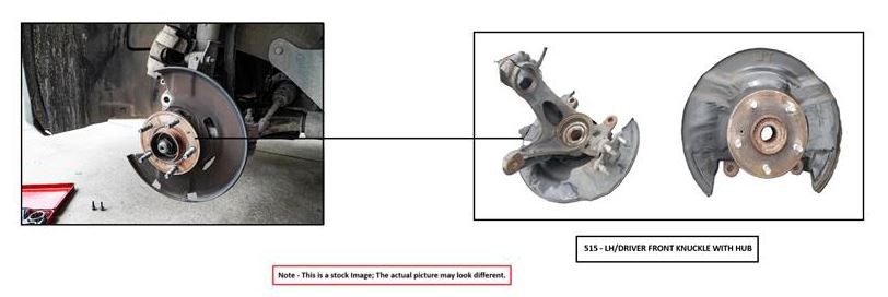 LEFT FRONT SPINDLE KNUCKLE OEM 18-25 TOYOTA CAMRY