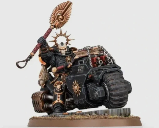 Primaris Chaplain on bike space marines warhammer 40k