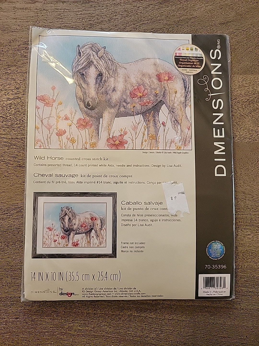 Wild Horse Cross Stitch Delight Kit - Vibrant Multi-Color Design for Engaging Cr