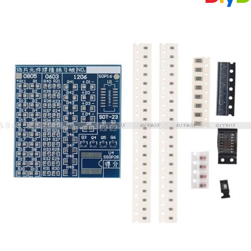 SMT SMD Component Welding Practice Board Soldering Practice DIY Kit Best