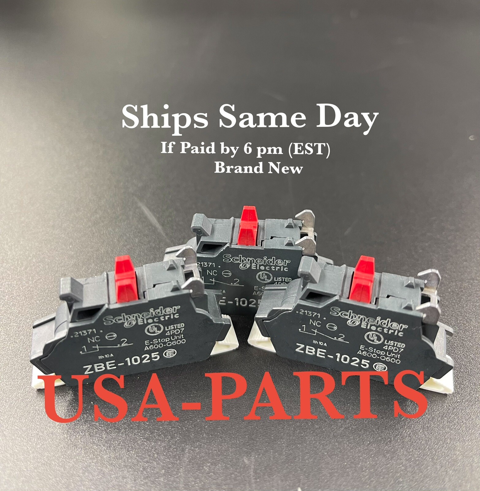 New Schneider ZBE-1025 ZBE1025 Contact Block *Free Same Day Shipping*
