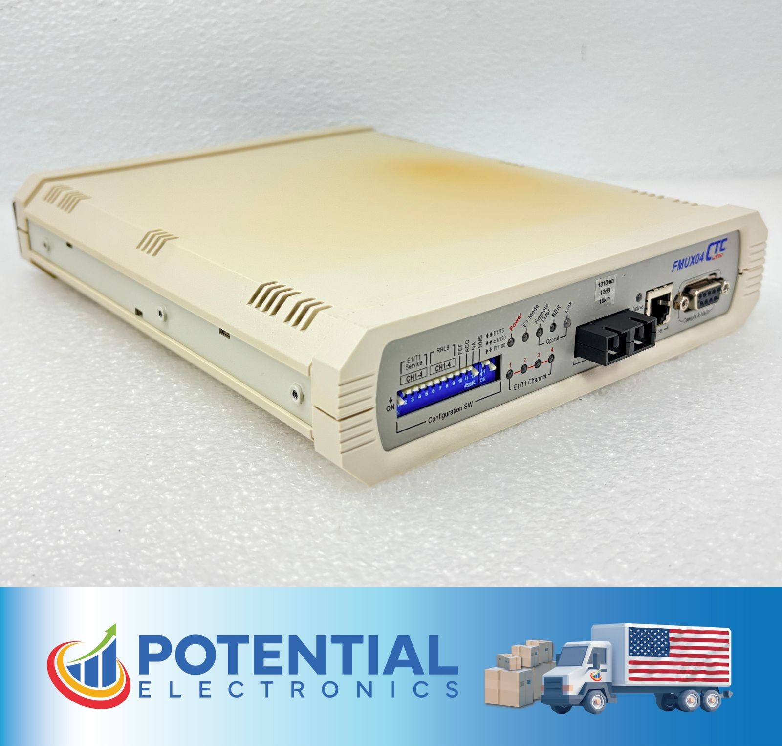 USED | CTC Union FMUX04 Fiber Multiplexer 4-Channel Optical Transport Module