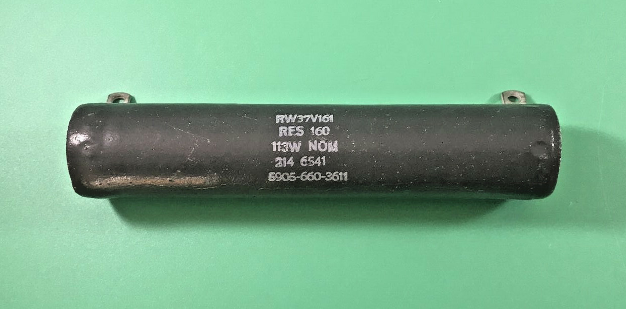 MIL SPEC RW37V161 RESISTOR FIXED WIRE WOUND INDUCT 160 OHMS 113W