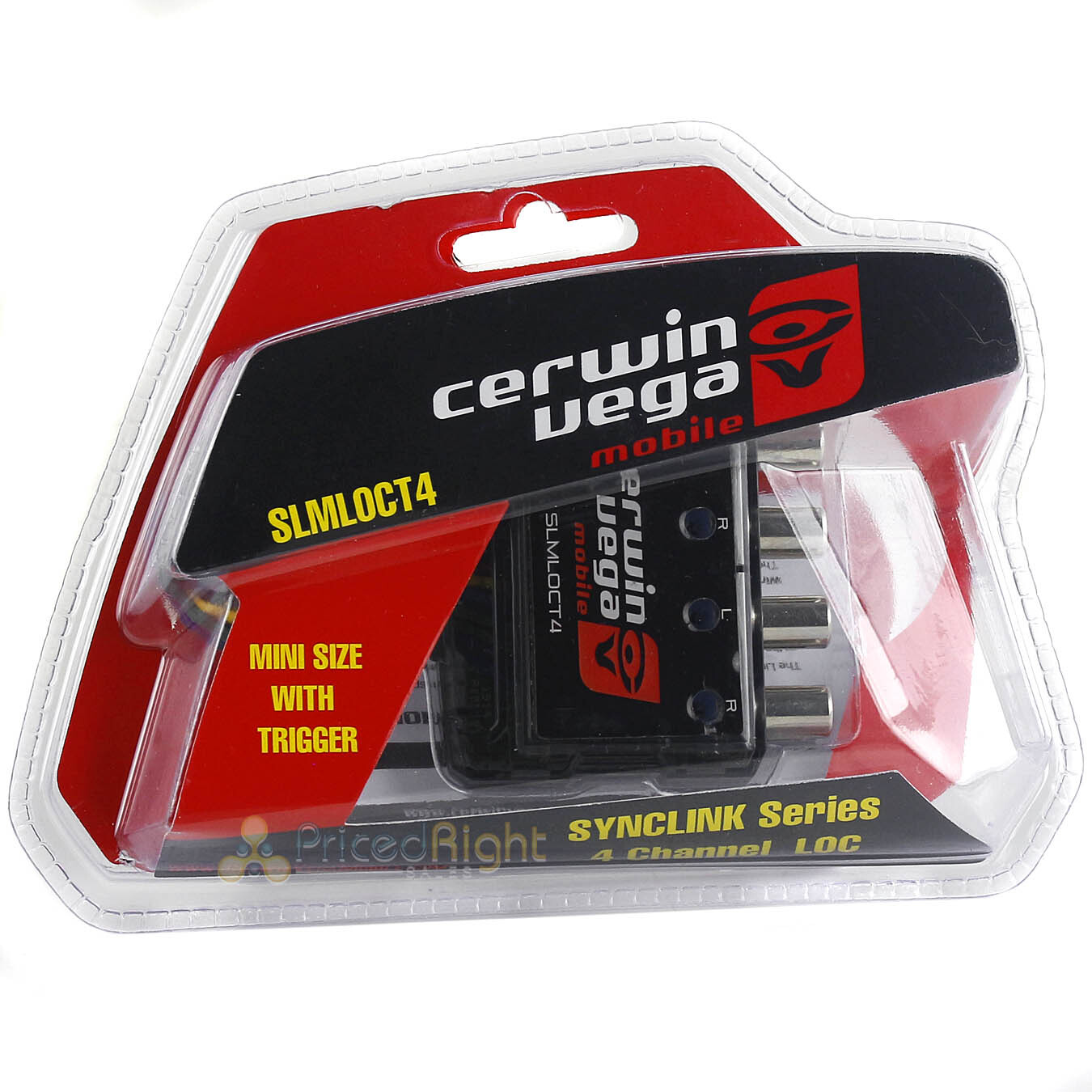 Cerwin Vega 4 Channel Line Output Converter RCA Inputs Mini Trigger 80W SYNCLINK