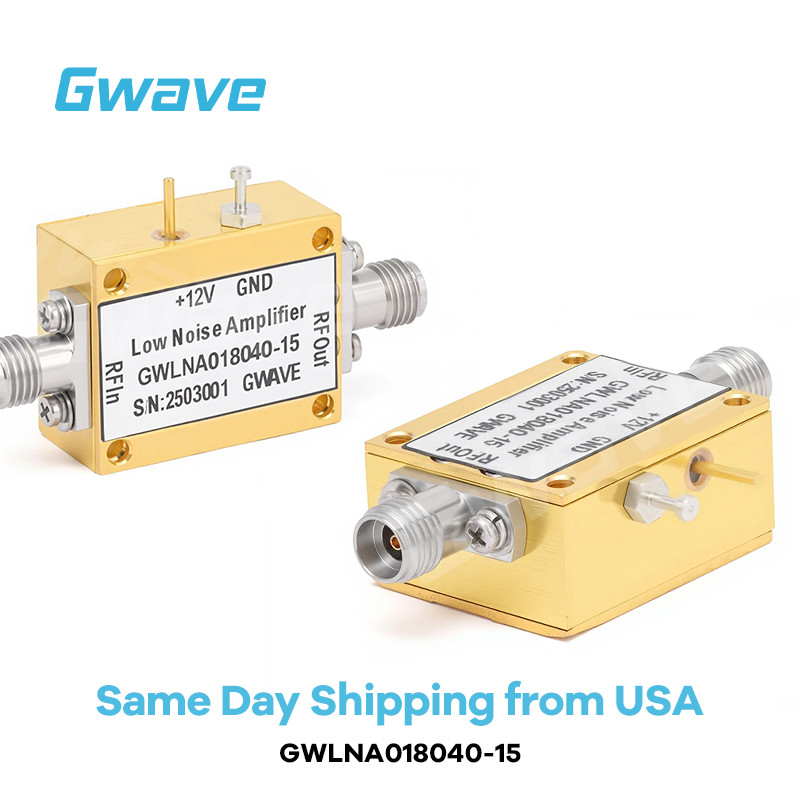 2.92 Female Low Noise Amplifier (LNA), 15dB Gain, 3.5dB Noise Figure,18GHz-40GHz