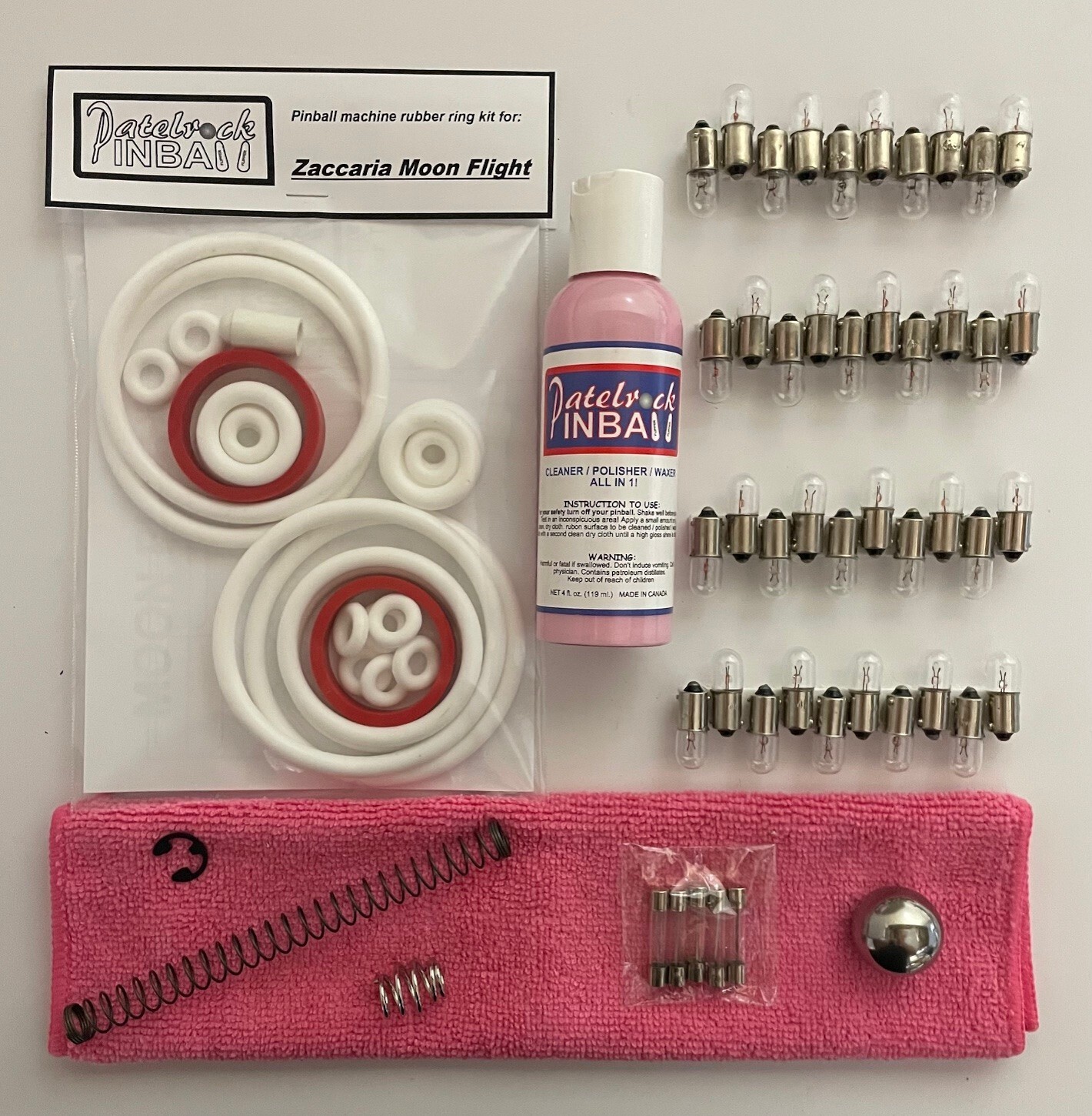 1976 Zaccaria Moon Flight Pinball Machine Maintenance Tune Up Kit
