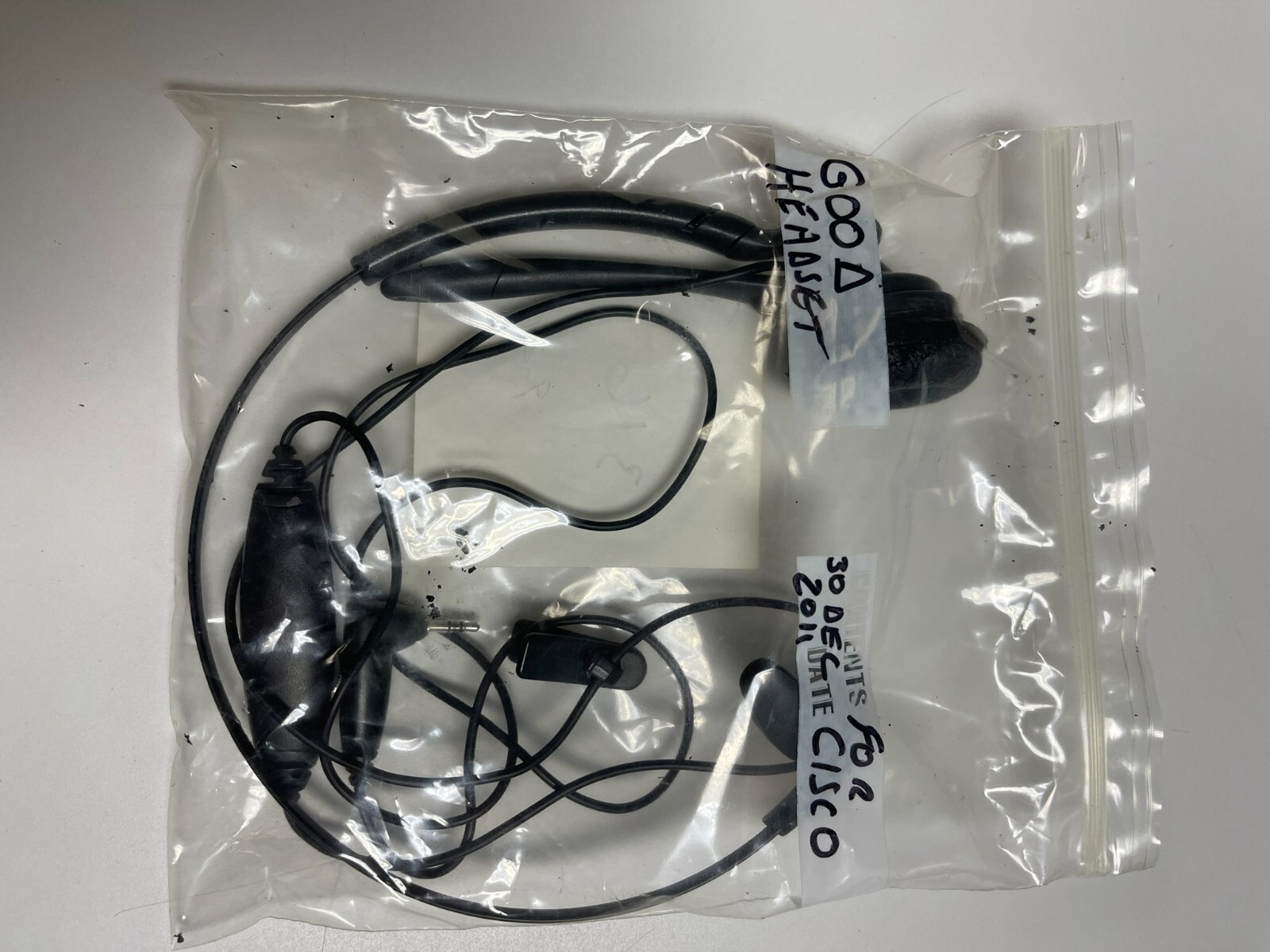 CISCO PHONE HEADSET WITH VOLUME + MUTE +BLUETOOTH + PLUG IN