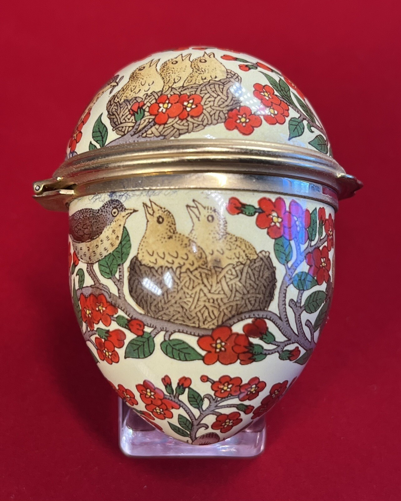 Halcyon Days Enamels Easter 1996 Egg Trinket Box