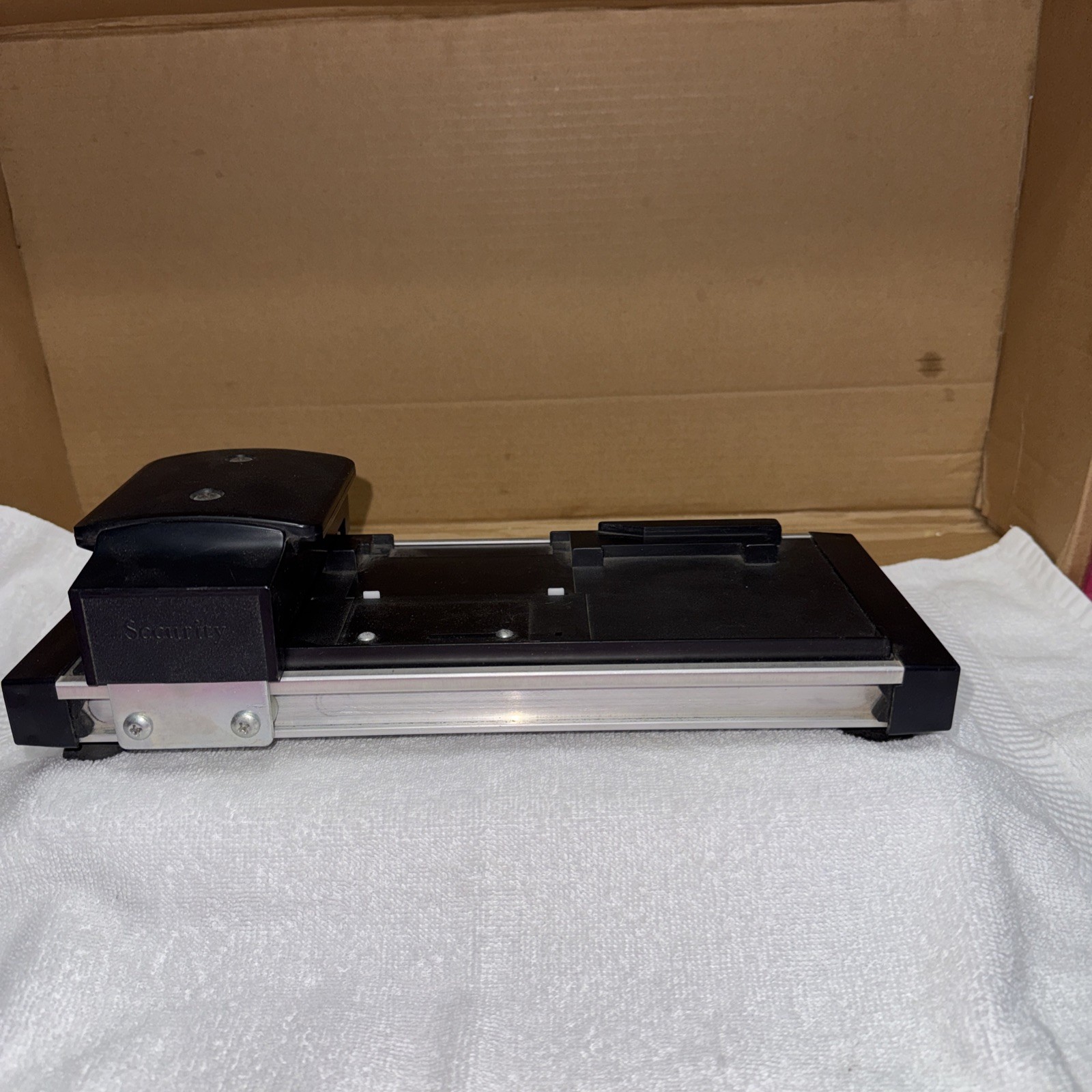 Vintage Security Imprinter Corp Credit Card Printer Slider Countertop Machine