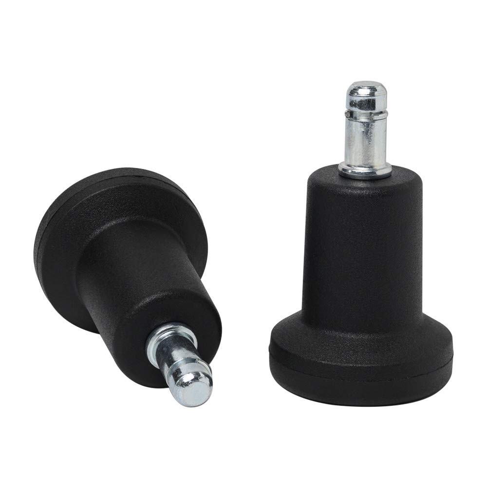 5PCS High Profile Bell Glides 2.5" Replacement Office Desk Chair or black