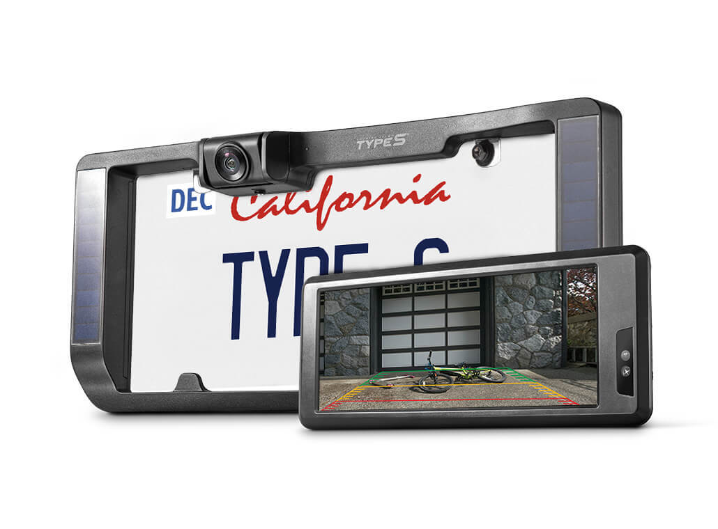 TYPE S Solar-Powered Wireless Backup Camera with Adjustable Lens to Enhance Rear