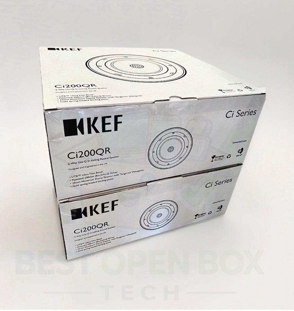 KEF CI200QR Round In-Ceiling Speaker Architectural Loudspeaker (Single)