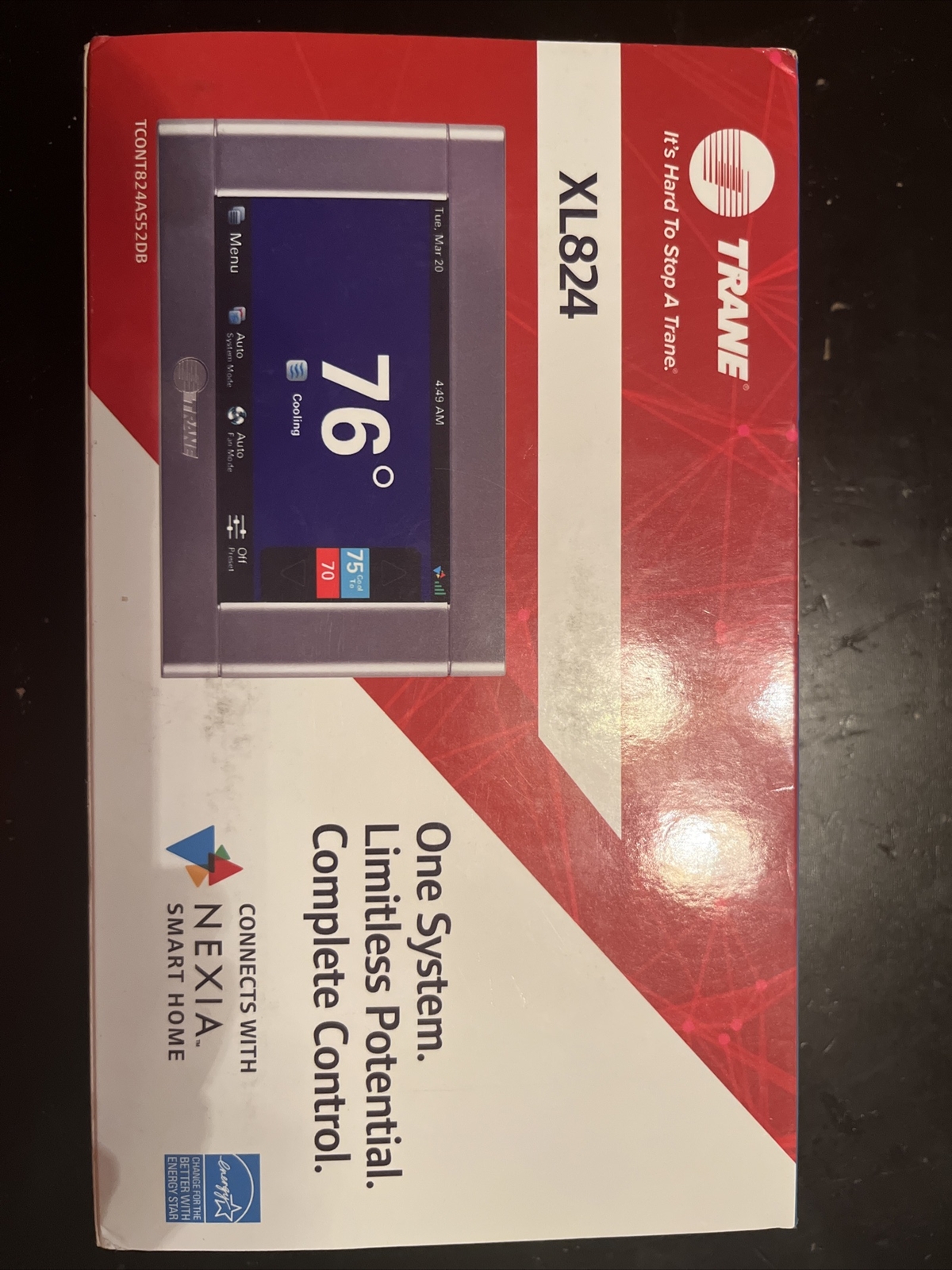 trane xl824 thermostat