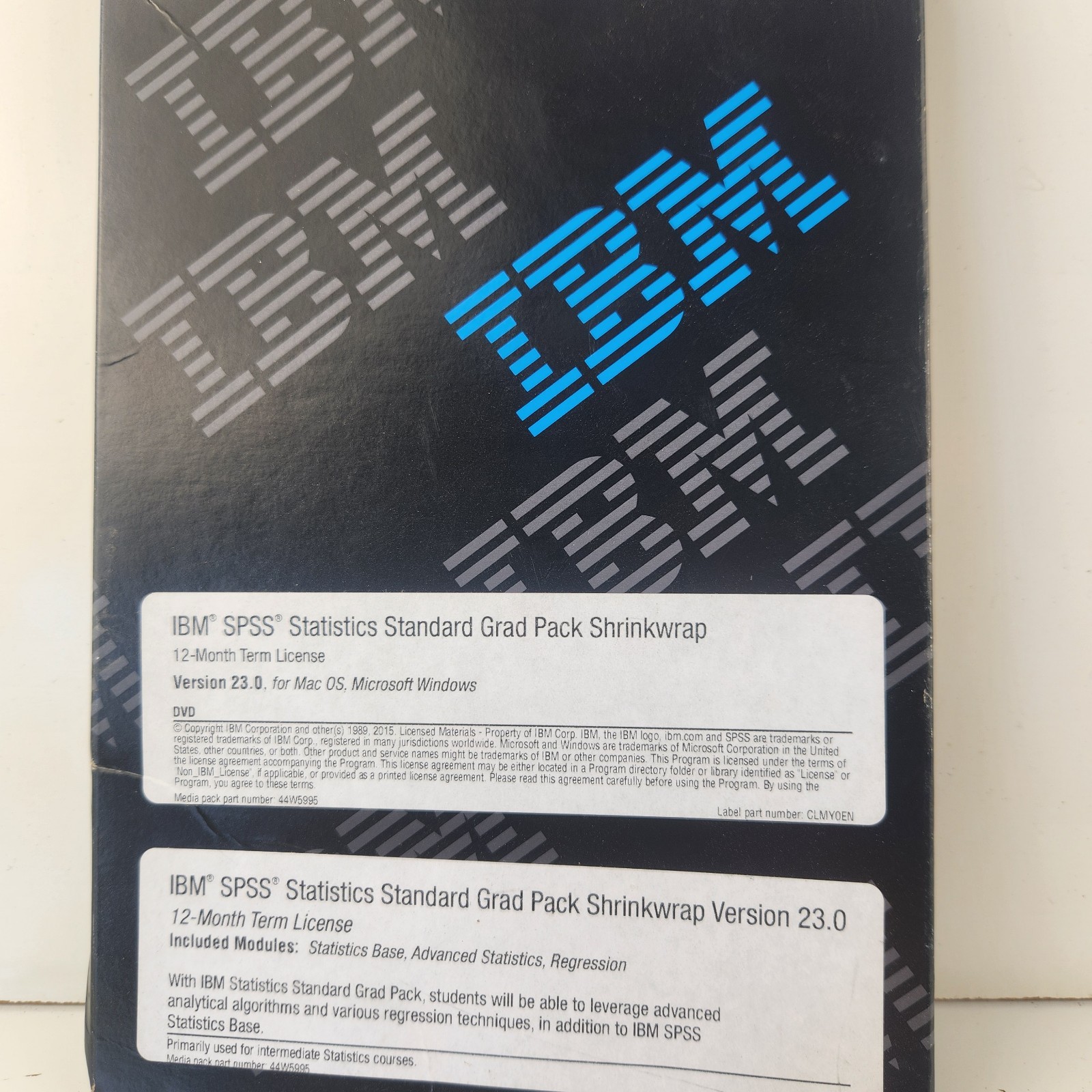 IBM SPSS Statistics Standard Grad Pack 23.0 MU Software