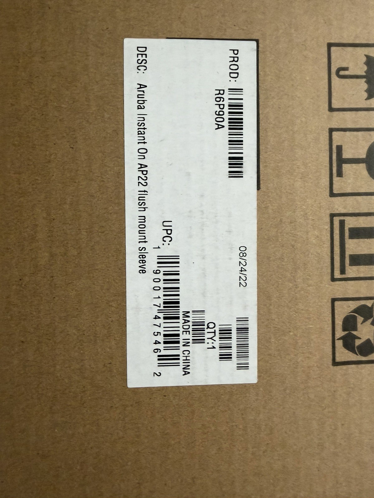 Aruba Instant On AP22 R6P90A Flush Mount Sleeve Trim Ring Beauty Cover NEW