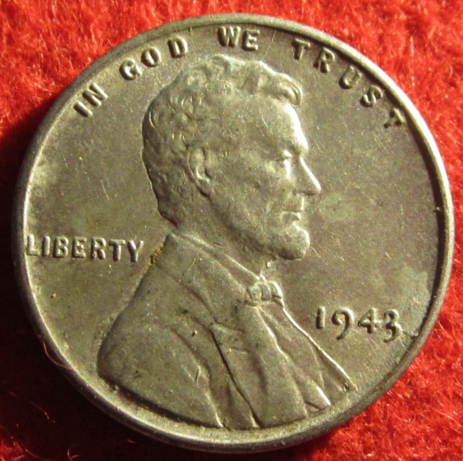 1943 (P) Lincoln Wheat Cent/Penny - XF Extremely Fine -Steel - Actual Coin B2631
