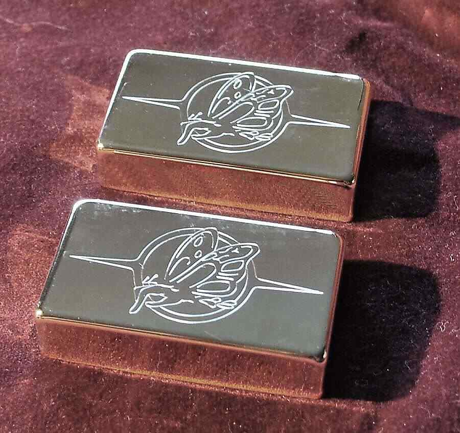 Flying Finger Pickup Covers Super 80's CHROME SET of 2  JAPAN MADE     JVGuitars