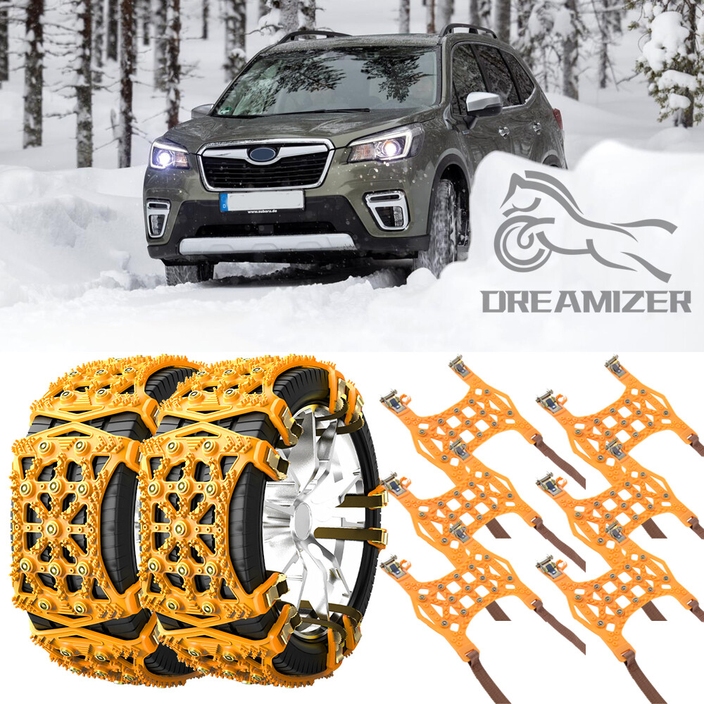 6x Car Wheel Snow Tire Chain Anti Skid Emergency Winter For Subaru Forester