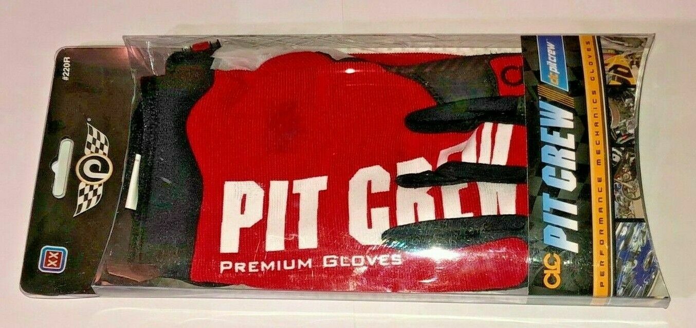 CLC Pit Crew Performance Mechanic Gloves Style #220R- XX-Red, X Large