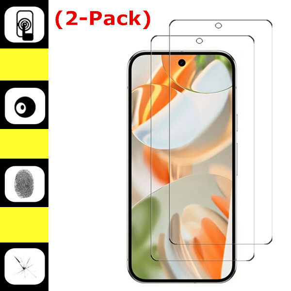 2P Tempered Glass Screen Protector For Google Pixel 9/9 Pro/9 Pro XL