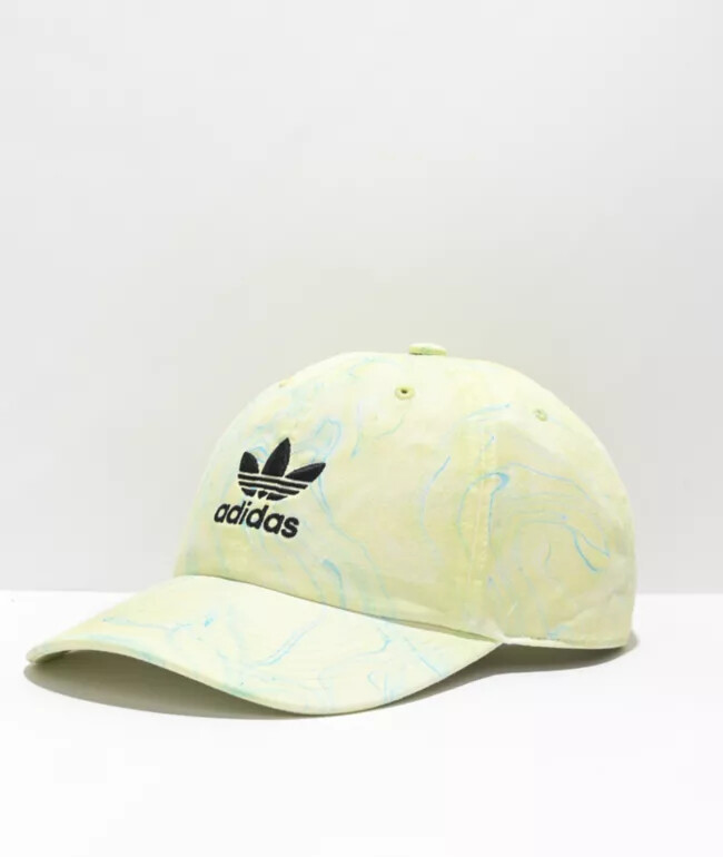 Adidas Originals Marble Wash Cotton Relaxed Fit Strapback Unisex Cap Hat NEW