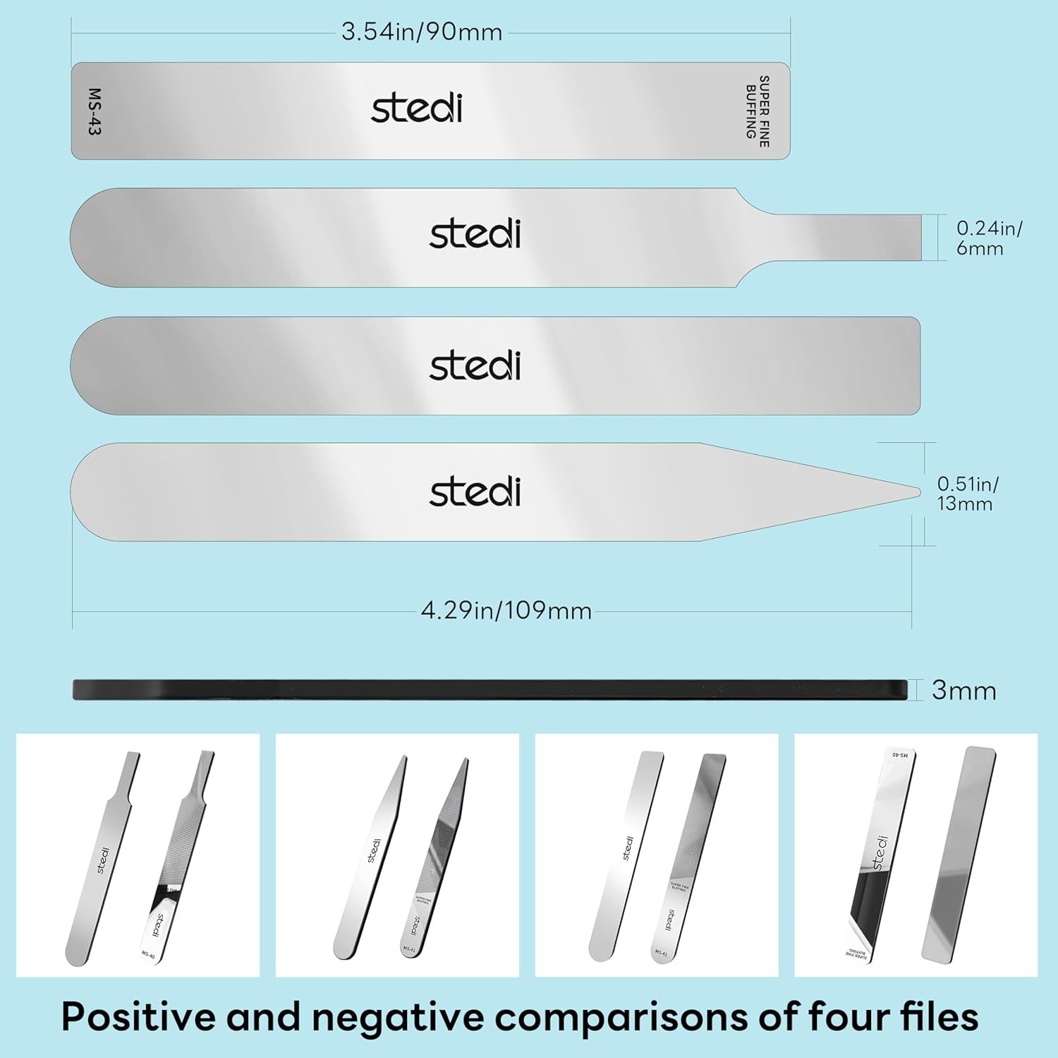Precision Grit Glass Files Set - Ultimate Tool for Plastic & Resin Models