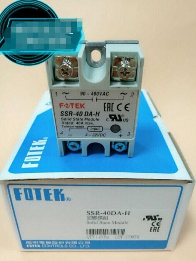 New Fotek SSR-40DA-H SSR40DAH Solid State Relay 40A Brand Free Ship