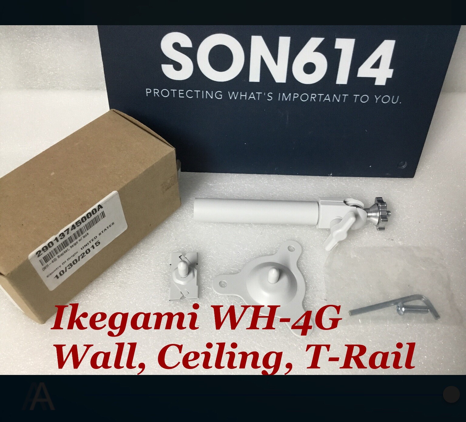 Universal CCTV Camera Mount  6" Dual Option Wall Ceiling T-Bar Ikegami WH-4G NEW