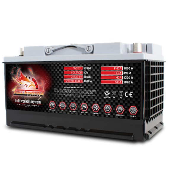 Full Throttle FT890-49 Group 49 AGM Power Cell Car Audio Battery Full River