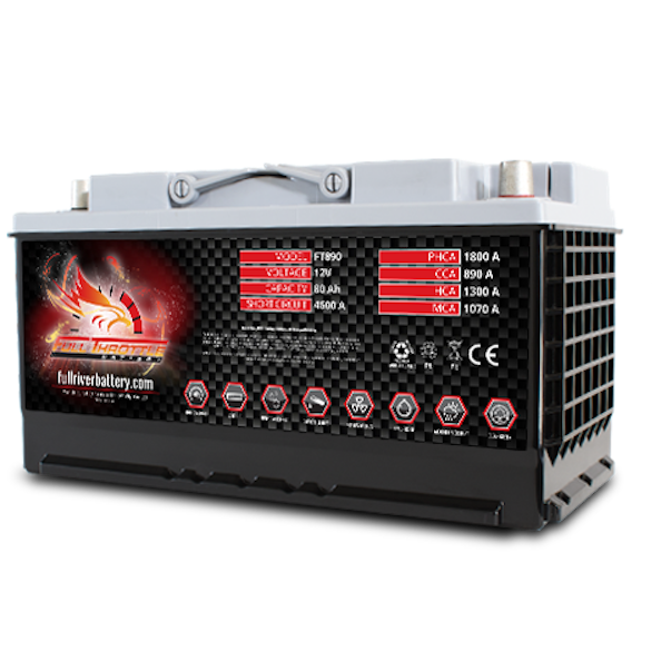 Full Throttle FT890-49 Group 49 AGM Power Cell Car Audio Battery Full River