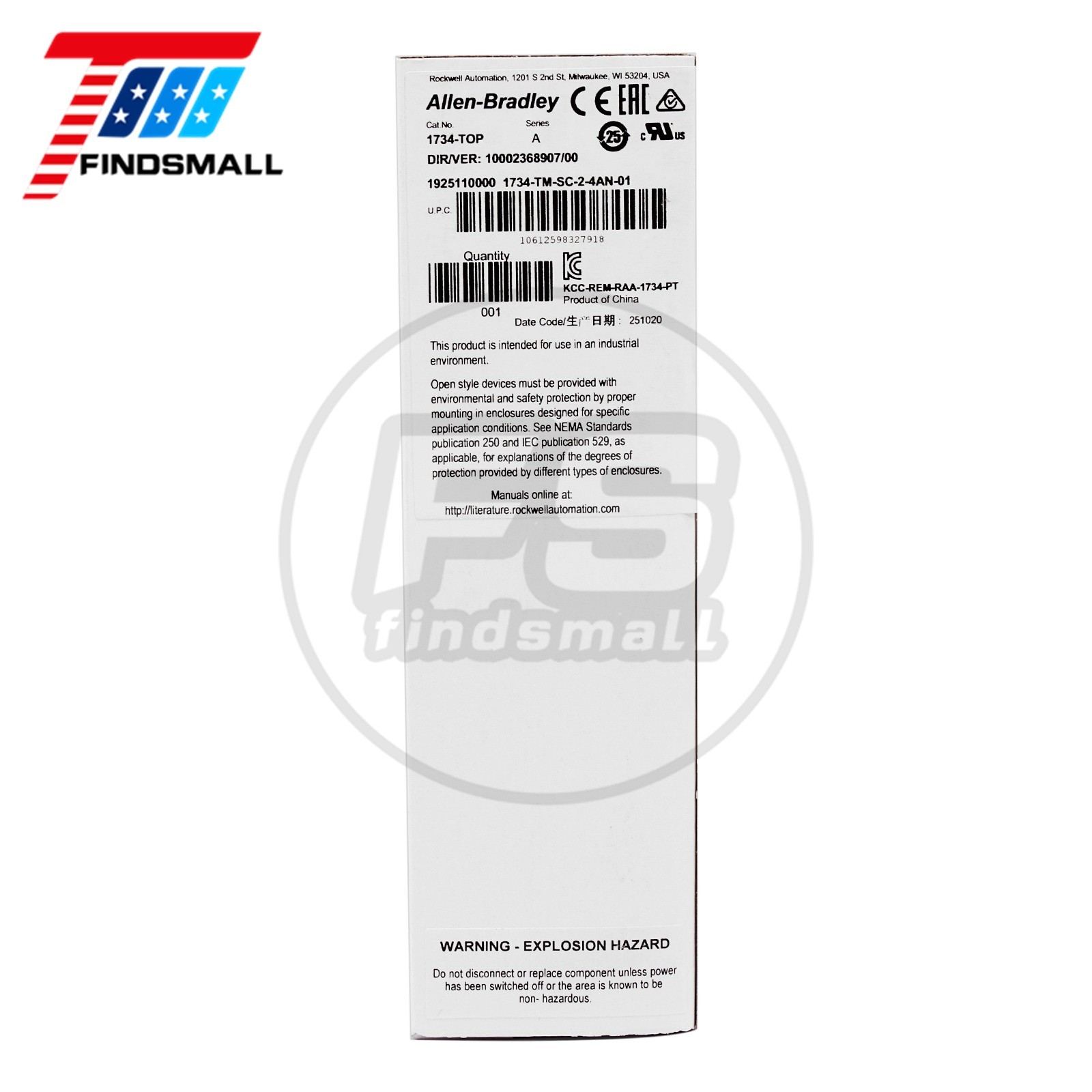2025 NEW Allen Bradley 1734-TOP /A POINT I/O Screw Terminal Base 1734TOP US Ship