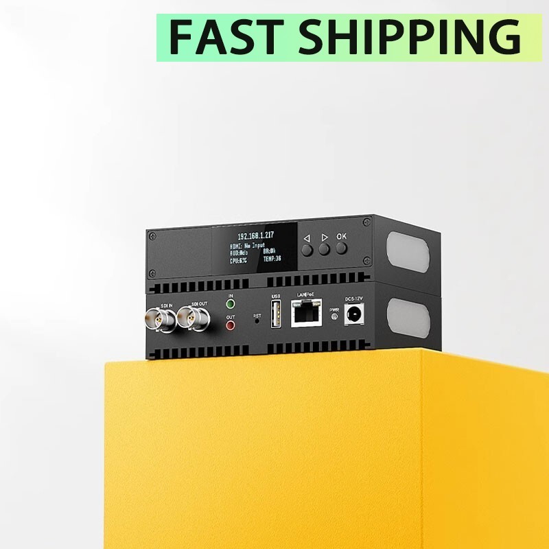 ENCS1 3G SDI Encoder 4K 1080P60 NDI Video Codec DC5-12V Built-in TALLY