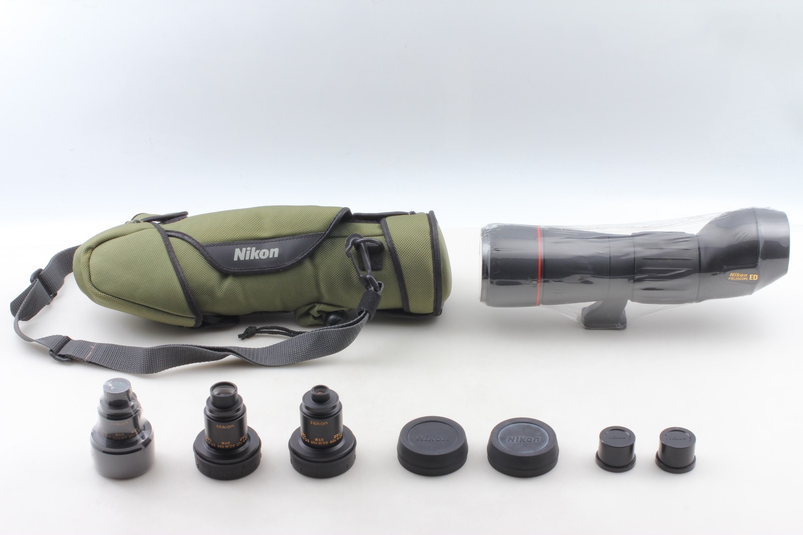 Rare Black! [ Unused w/ x3 Eyepiece ] Nikon Field Scope ED III D=60 P From JAPAN
