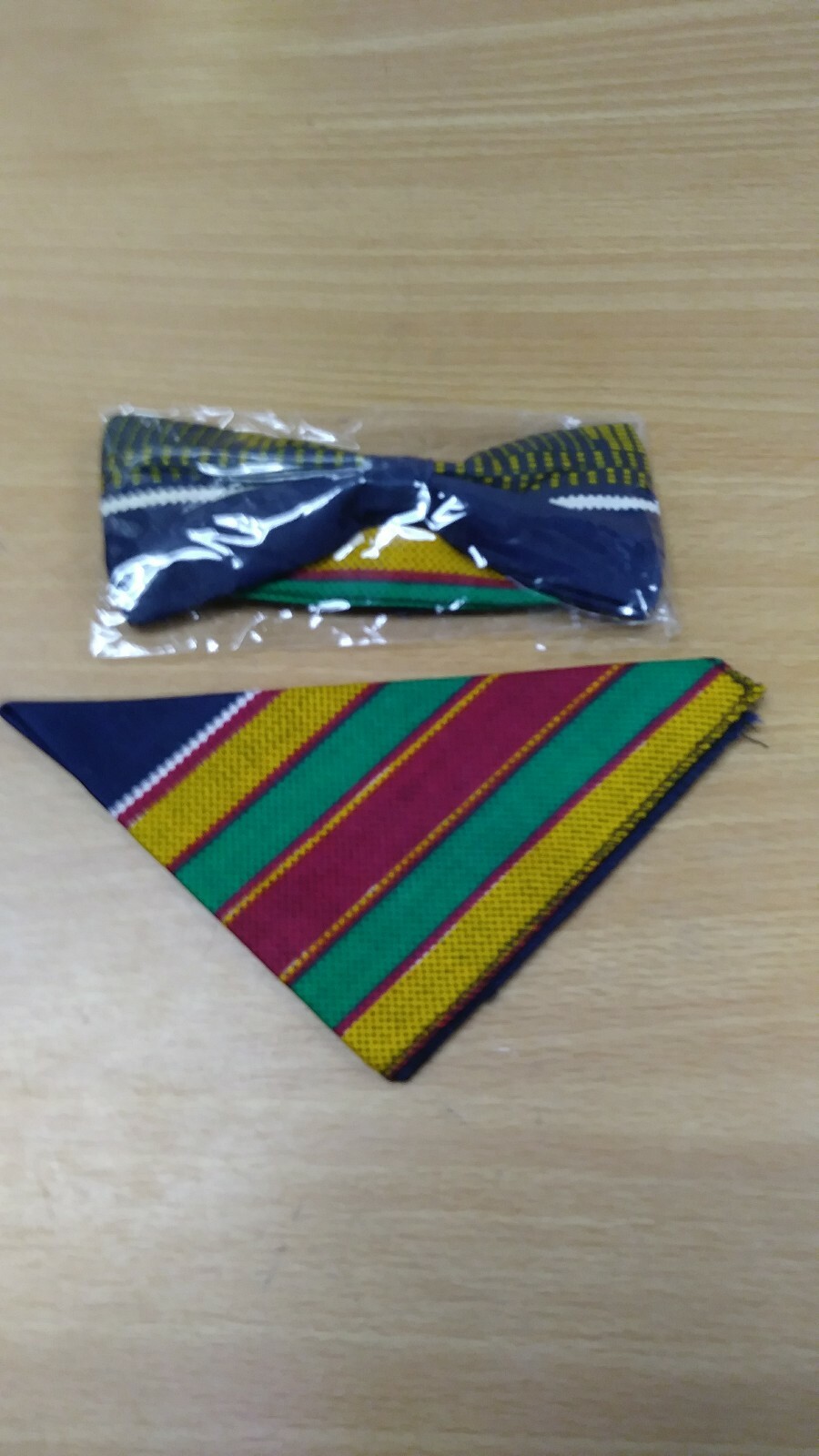 African kente  print cotton Men bow tie set style # 2 wakanda NEW free shipping