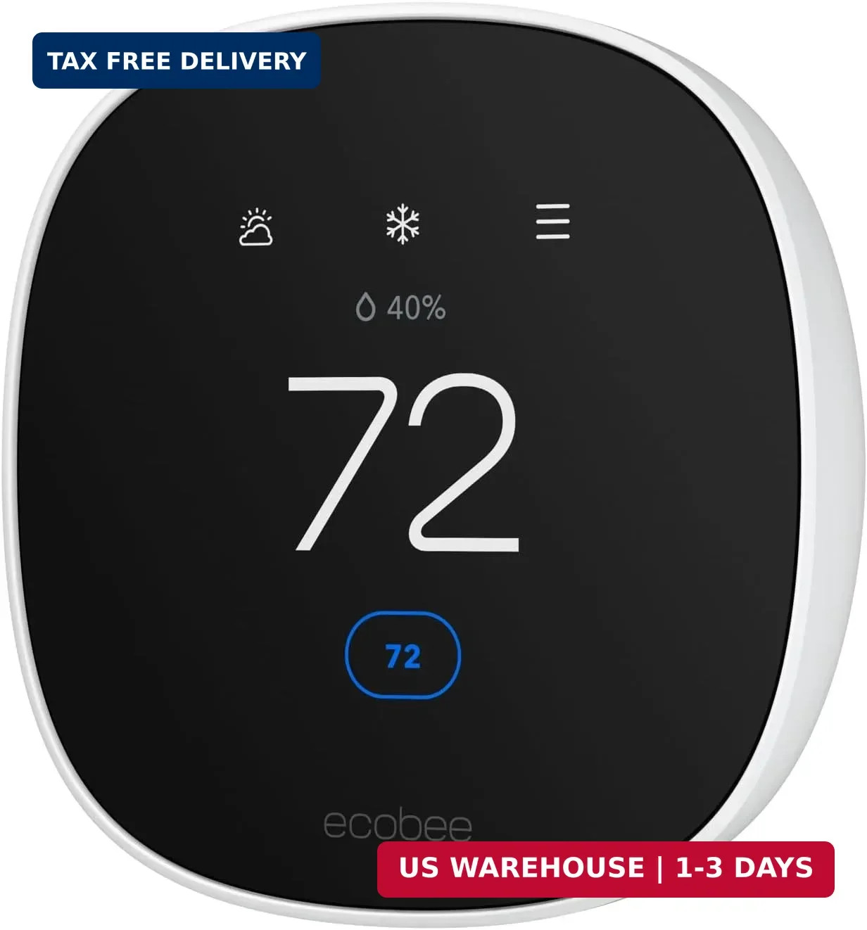 ecobee Smart Thermostat Essential - WiFi Thermostat, Energy Star Certified | Pro