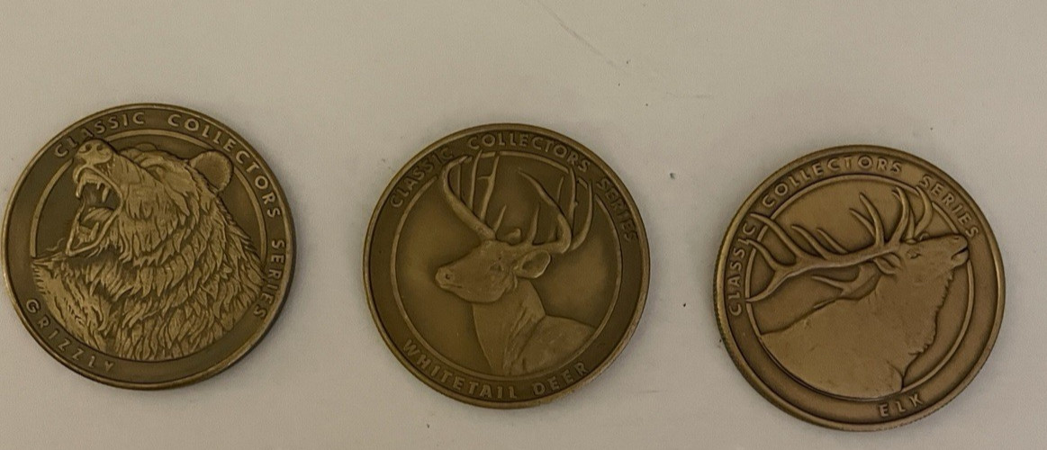 NRA Classic Collector's Series Set Of 3 Wildlife Coins