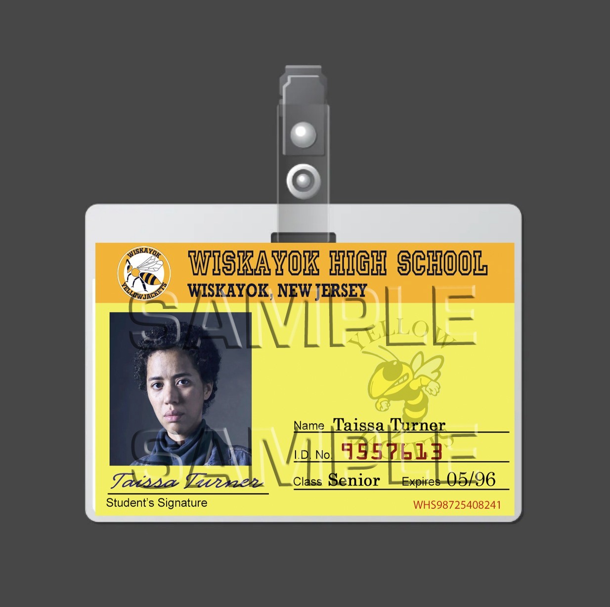 YELLOWJACKETS - Taissa Turner cosplay I.D. Badge