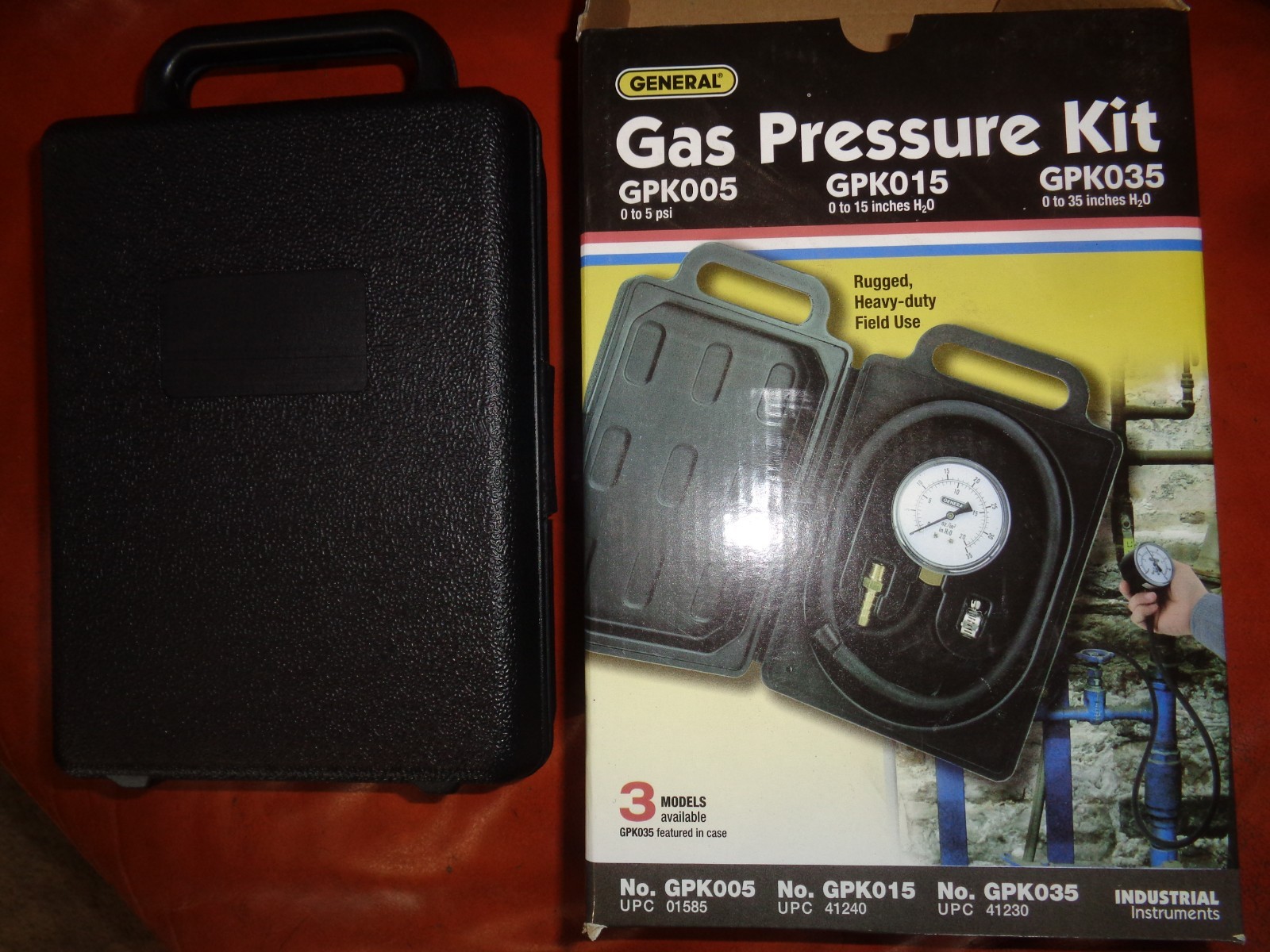 GENERAL GAS PRESSURE KIT GPK035 MEASURE NATURAL GAS OR LP - HEAVY DUTY - NEW