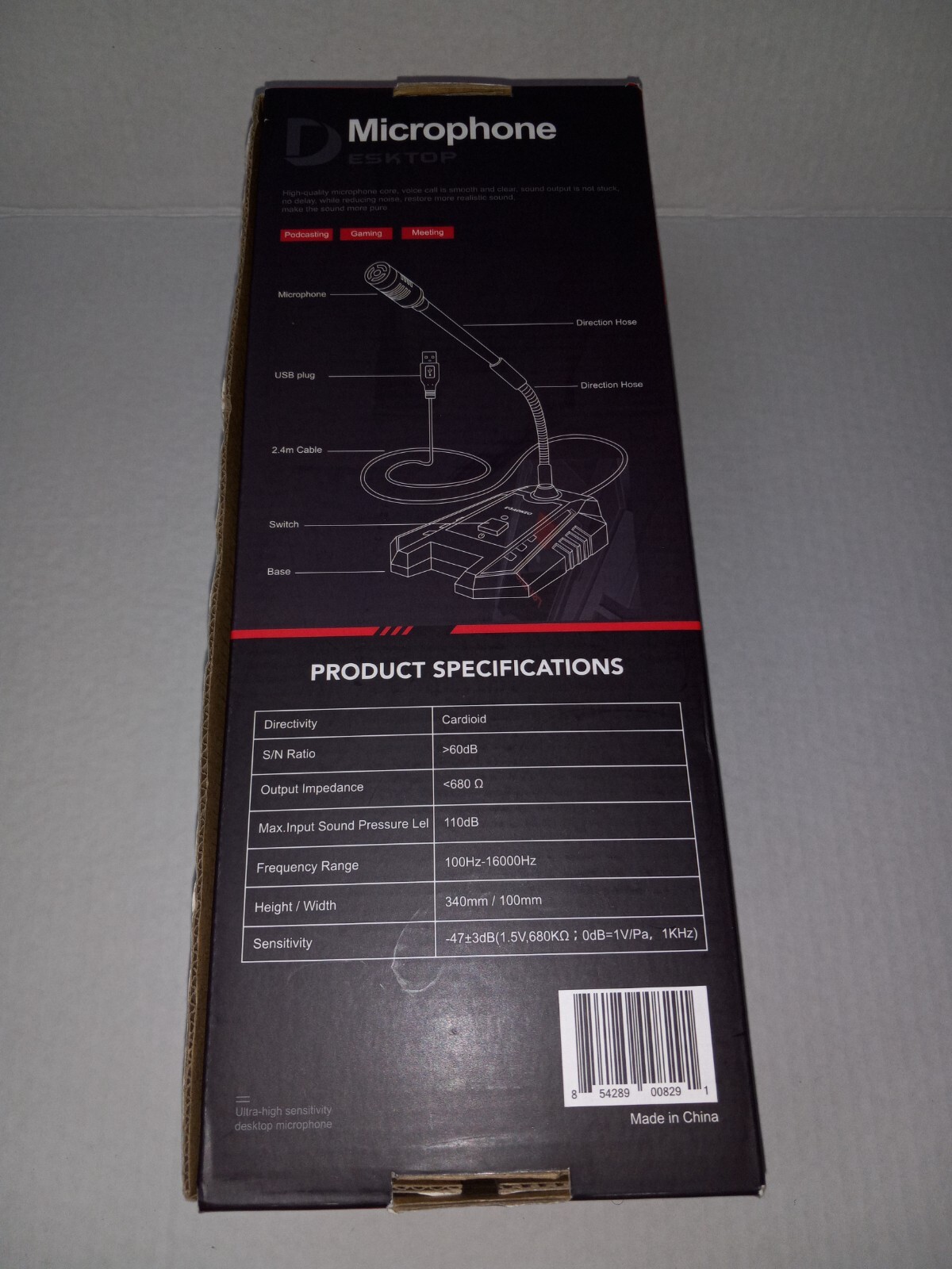 Gaming Aokeo USB Desktop Microphone for Computer.