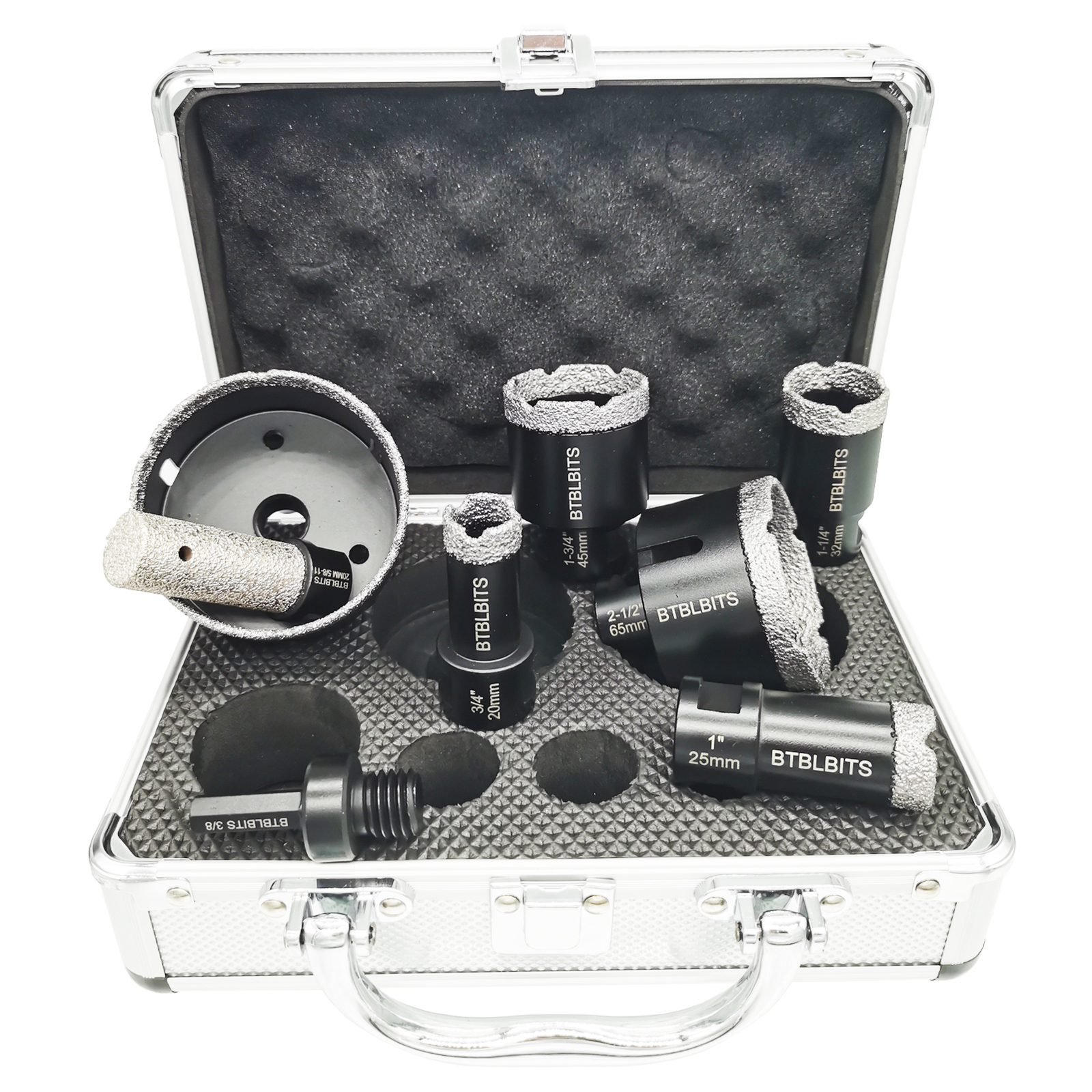 Diamond Core Drilling Drill Bits Set Ceramic Porcelain Tile Marble Hole Saw Kit