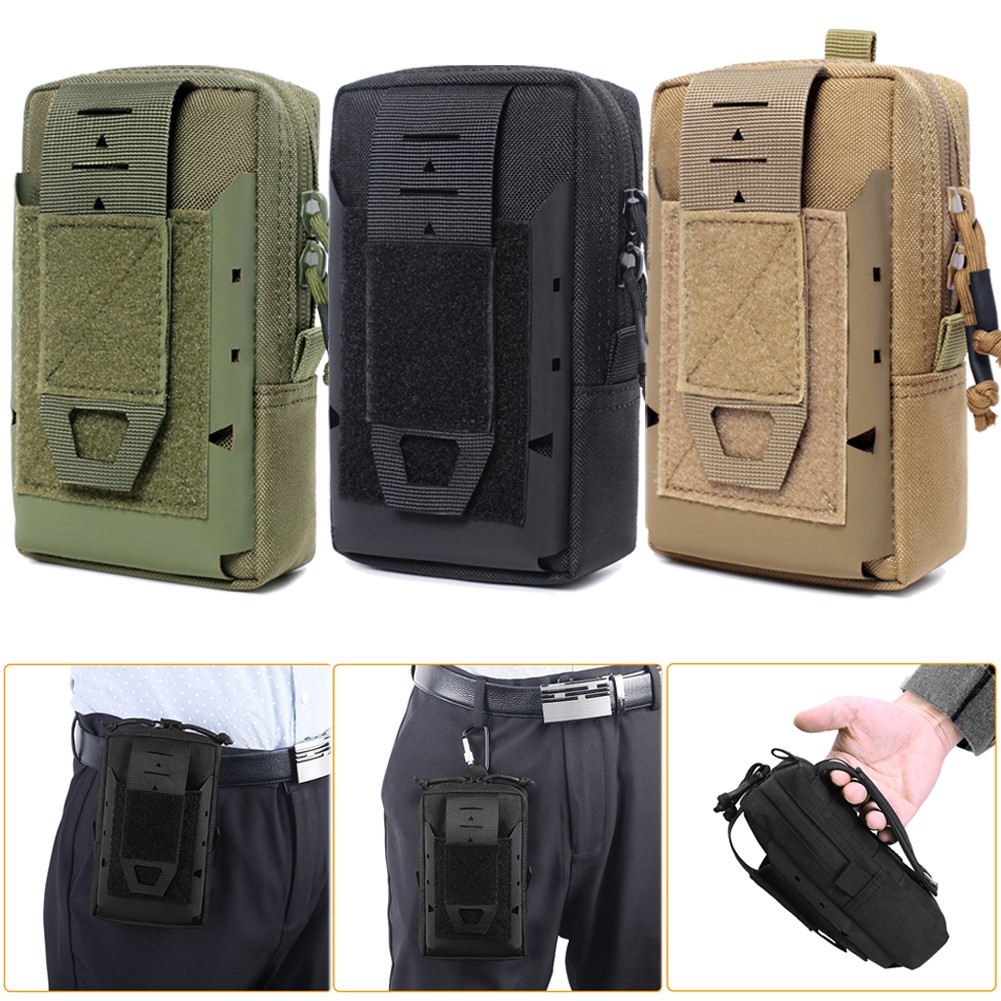 Tactical Molle Pouch Waist Bag Cell Phone Pouch Tool Pack Backpack Accessory Bag