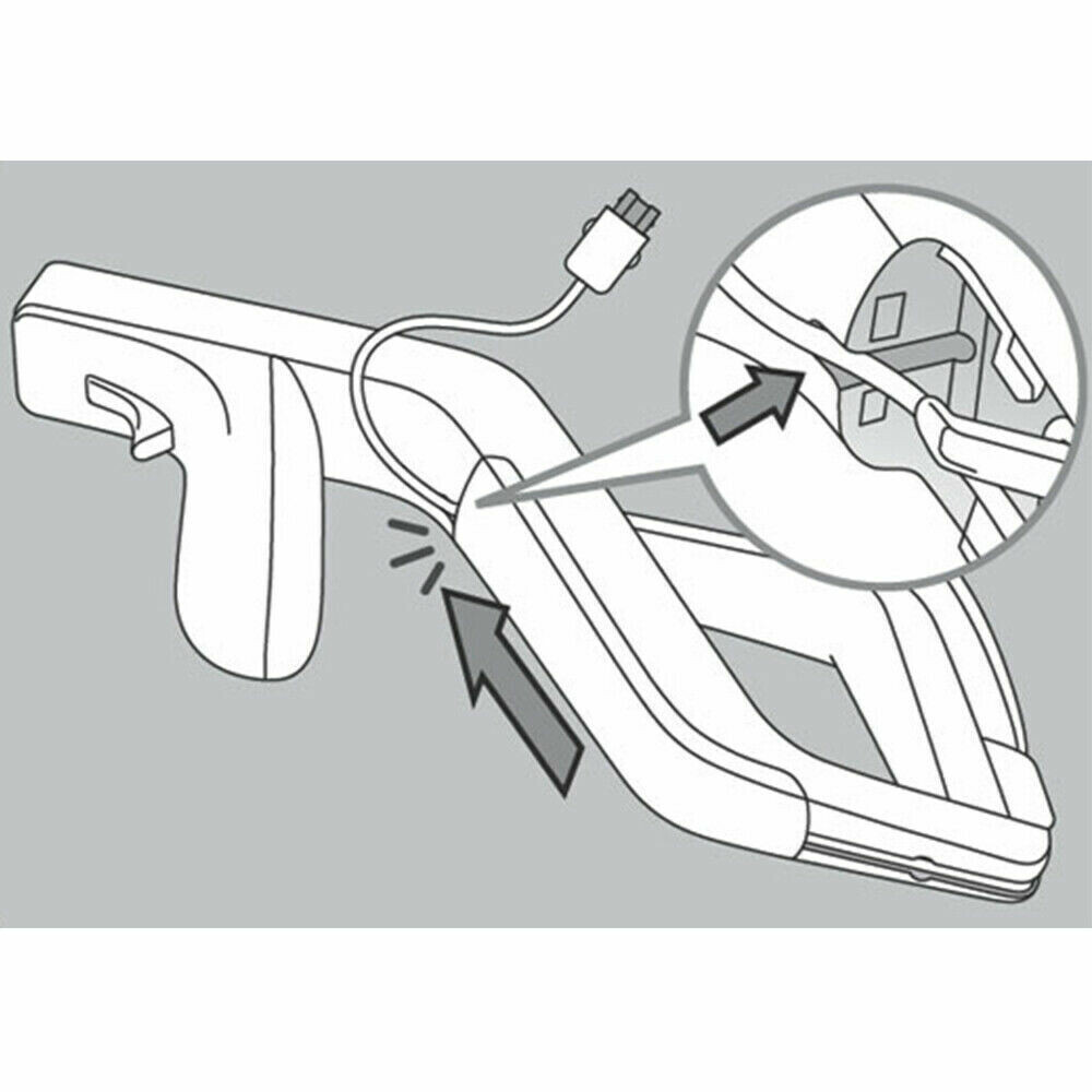 2x Zapper Gun for Nintendo Wii Wireless Blaster Remote Control Shooter