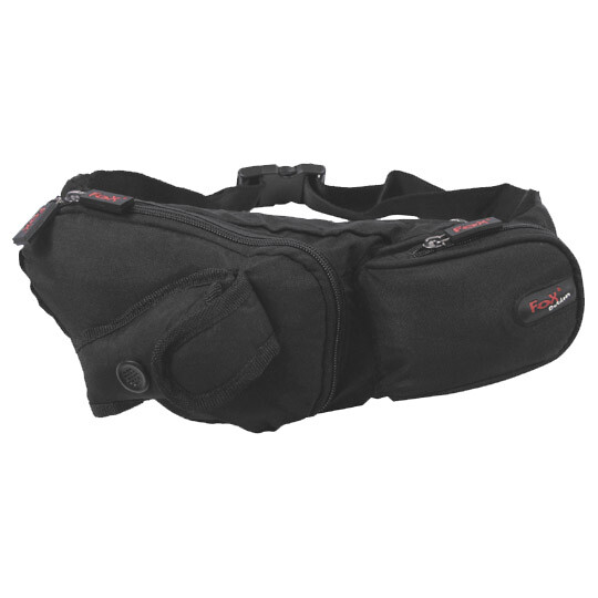 Hiking Fishing Waist Bum Belt Bag Fanny Pack Travel Hiking 4 Pockets Black