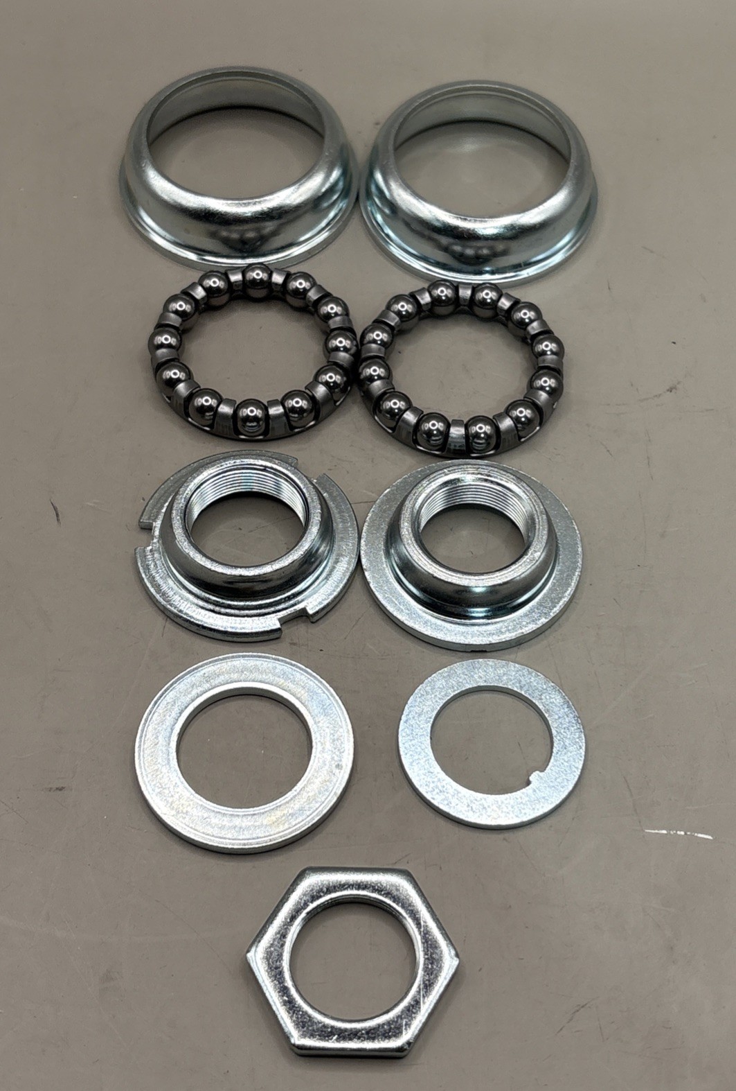 YST CORP. PROFESSIONAL  CHROME BICYCLE BOTTOM BRACKET SET 1265Z