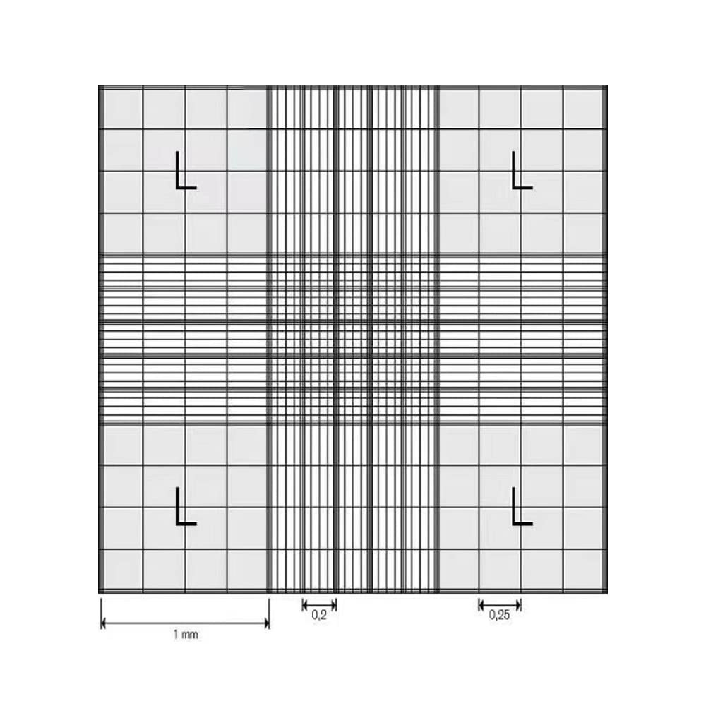 Cell Counting Chamber，Improved Neubauer Hemocytometer with Bright Line and 2 pcs